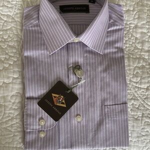 NEW Joseph Abboud Boy’s 12 Lavender Pinstripe Dress Shirt